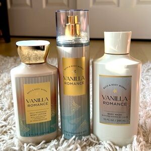 Bath & Body Works Vanilla Romance 3 Piece
